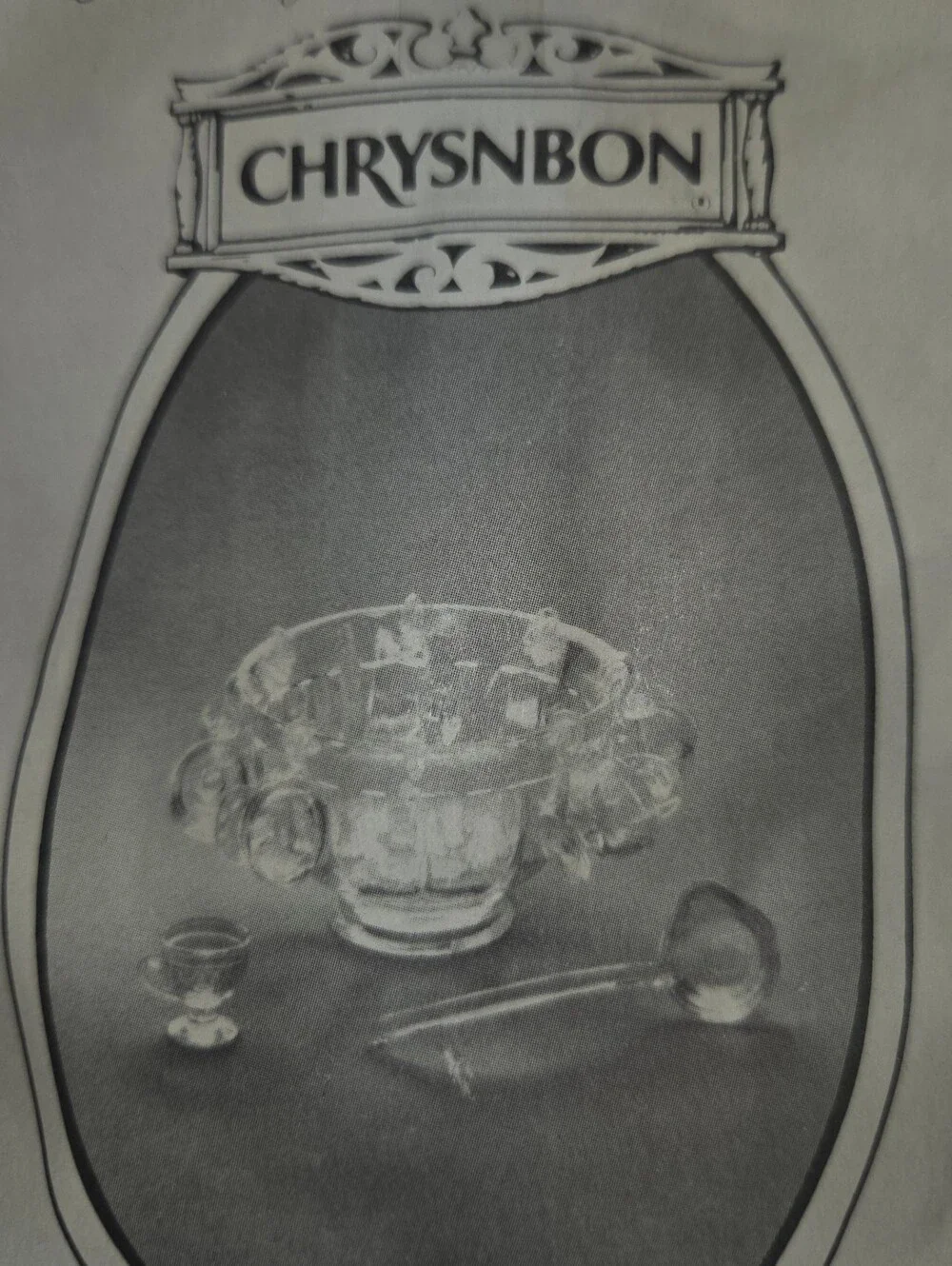 Vintage/antique Chrysnbon punch bowl kit new old stock